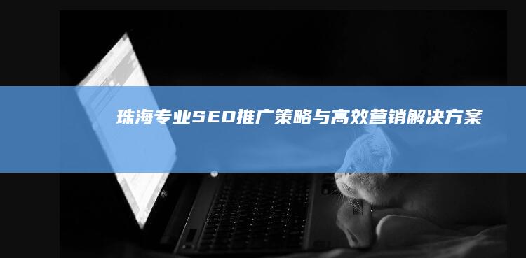 珠海专业SEO推广策略与高效营销解决方案